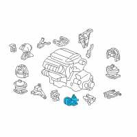 OEM Honda Pilot Rubber, FR. Transmission Mounting Diagram - 50805-STW-A01