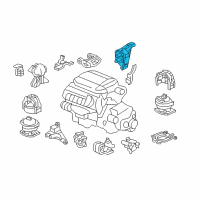 OEM Honda Pilot Bracket, RR. Engine Mounting Diagram - 50610-STW-A00