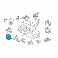 OEM 2008 Honda Pilot Rubber, FR. Engine Mounting (ACM) Diagram - 50830-STW-A02