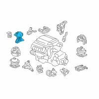 OEM Honda Pilot Rubber Assy., Engine Side Mounting Diagram - 50820-STW-A00