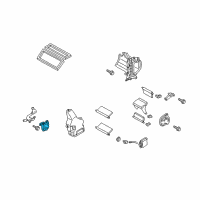 OEM Infiniti M45 Mode Actuator Assembly Diagram - 27731-AG000