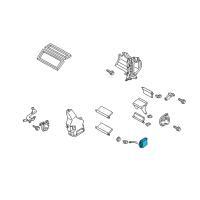 OEM 2003 Infiniti Q45 Air Mix Actuator Assembly Diagram - 27732-AG000