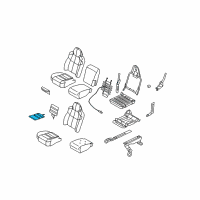 OEM 2010 Ford F-350 Super Duty Seat Heater Diagram - 6C3Z-14D696-A