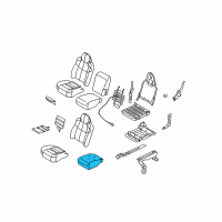 OEM 2002 Ford Excursion Center Cushion Diagram - 7C3Z-25632A22-A