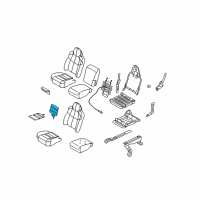 OEM 2009 Ford F-350 Super Duty Seat Back Heater Diagram - 2C3Z-14D696-AB