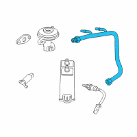 OEM 2006 Mercury Monterey EGR Tube Diagram - 3F2Z-9D477-BF