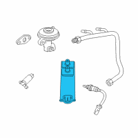 OEM 2006 Mercury Monterey Vapor Canister Diagram - 5F2Z-9D653-AA