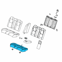 OEM 2018 Honda Accord Pad, Rear Seat Cushion Diagram - 82137-TVC-A01