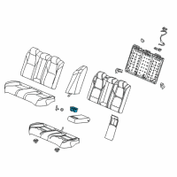 OEM 2018 Honda Accord Cup Holder, Rear Armrest (Deep Black) Diagram - 82183-TVA-A01ZA