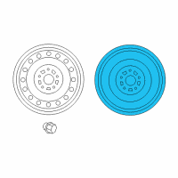 OEM 2009 Scion xB Wheel, Spare Diagram - 42611-12B30