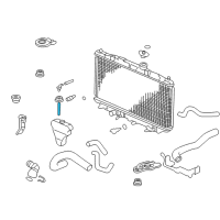 OEM 2007 Honda Accord Hose B, Reserve Tank Diagram - 19104-RAA-A00