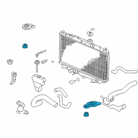 OEM Honda Accord Bracket, Radiator Mount (Upper) Diagram - 74171-SDA-A00