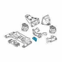 OEM BMW 535i xDrive Automatic Manual/Transmission Mounts Diagram - 22-31-6-771-741