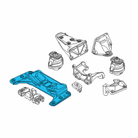 OEM BMW 528i Cross Member Diagram - 22-31-6-776-522