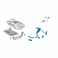 OEM 2000 Toyota Celica Filler Pipe Diagram - 77201-20630