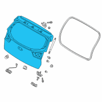 OEM Kia Niro EV Panel Assembly-Tail Gate Diagram - 73700G5000