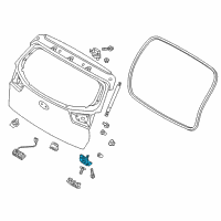 OEM 2017 Kia Niro Tail Gate Latch Assembly Diagram - 81230G5000