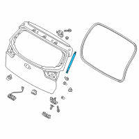 OEM 2019 Kia Niro EV Lifter Assembly-Tail Gate Diagram - 81771G5000