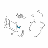 OEM Infiniti QX70 Pipe-Cooler, CONDENSER To Tank Diagram - 92446-1BA0B