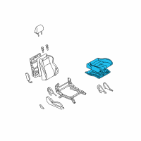 OEM Nissan 370Z Cushion-Seat RH Diagram - 87300-1TG0A