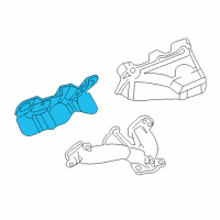 OEM 2006 Pontiac G6 Gasket Asm-Exhaust Manifold Diagram - 12593246