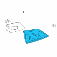 OEM 2012 Nissan Quest Body Assembly-Rear Combination Lamp Diagram - 26554-3WS5A