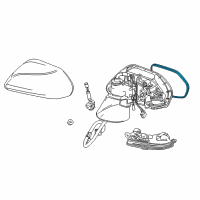 OEM Toyota Camry Mirror Glass Diagram - 87902-06160