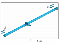 OEM 2020 Ford Escape Axle Shaft Diagram - LX6Z4R602G