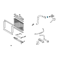 OEM Lexus GS400 Gasket, THERMOSTAT Diagram - 16346-32010