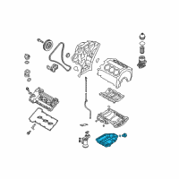 OEM 2017 Kia Sedona Pan Assembly-Engine Oil Diagram - 215103C201