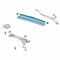 OEM 2022 Honda Insight Blade, Windshield Wi Diagram - 76620-TBA-A02