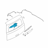 OEM 2014 Ford Flex Rear Motor Diagram - DA8Z-17508-A