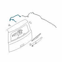 OEM 2011 Ford Flex Washer Hose Diagram - AA8Z-17408-A