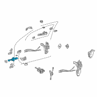 OEM Lexus Check Assy, Front Door, RH Diagram - 68610-50030