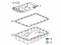 OEM 2022 Toyota GR86 Drain Plug Gasket Diagram - SU003-03621