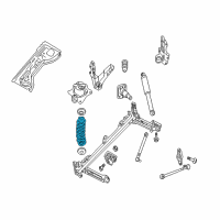 OEM 2001 Chrysler PT Cruiser Rear Suspension-Coil Spring Diagram - 4656542AC