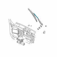 OEM 2002 Jeep Liberty Arm WIPER-LIFTGATE WIPER Diagram - 5066965AA