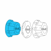 OEM GMC Yukon Hub Cap Diagram - 15067581