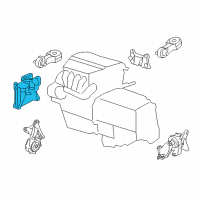 OEM 2015 Honda CR-V Mounting, Eng Side Diagram - 50820-T1W-A01