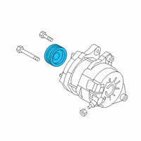 OEM Toyota Yaris iA Pulley Diagram - 27411-WB001