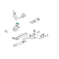 OEM 2008 Chevrolet Malibu Converter & Pipe Gasket Diagram - 15922444