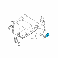 OEM 2000 Nissan Maxima Engine Mounting Insulator Assembly, Front Left Diagram - 11220-40U12