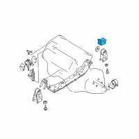 OEM 1998 Infiniti I30 Bracket-Engine Mounting, Rear Diagram - 11332-2Y010