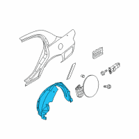 OEM 2006 Kia Amanti Guard-Rear Wheel, RH Diagram - 868223F000