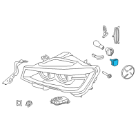 OEM 2018 BMW X4 Headlight Bulb Diagram - 63-12-8-523-990