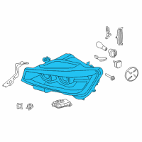 OEM 2017 BMW X4 Left Headlight Diagram - 63-11-7-401-141