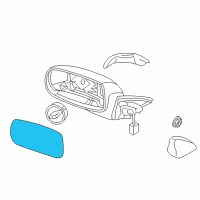 OEM 2014 Hyundai Genesis Coupe Mirror & Holder-Outside Rear, RH Diagram - 87621-2M110