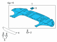 OEM GMC Terrain Underbody Shield Diagram - 84753910