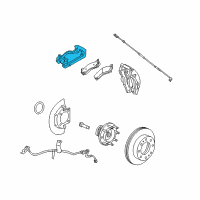 OEM 2002 GMC Sierra 2500 HD Caliper Support Diagram - 25997053