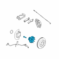 OEM 2010 Chevrolet Suburban 2500 Front Hub Diagram - 20980075